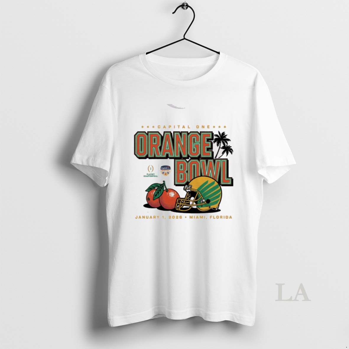 Original 0gfskzt0 Oregon Ducks 2026 Capital One Orange Bowl January 1 Miami Florida Helmet Shirt