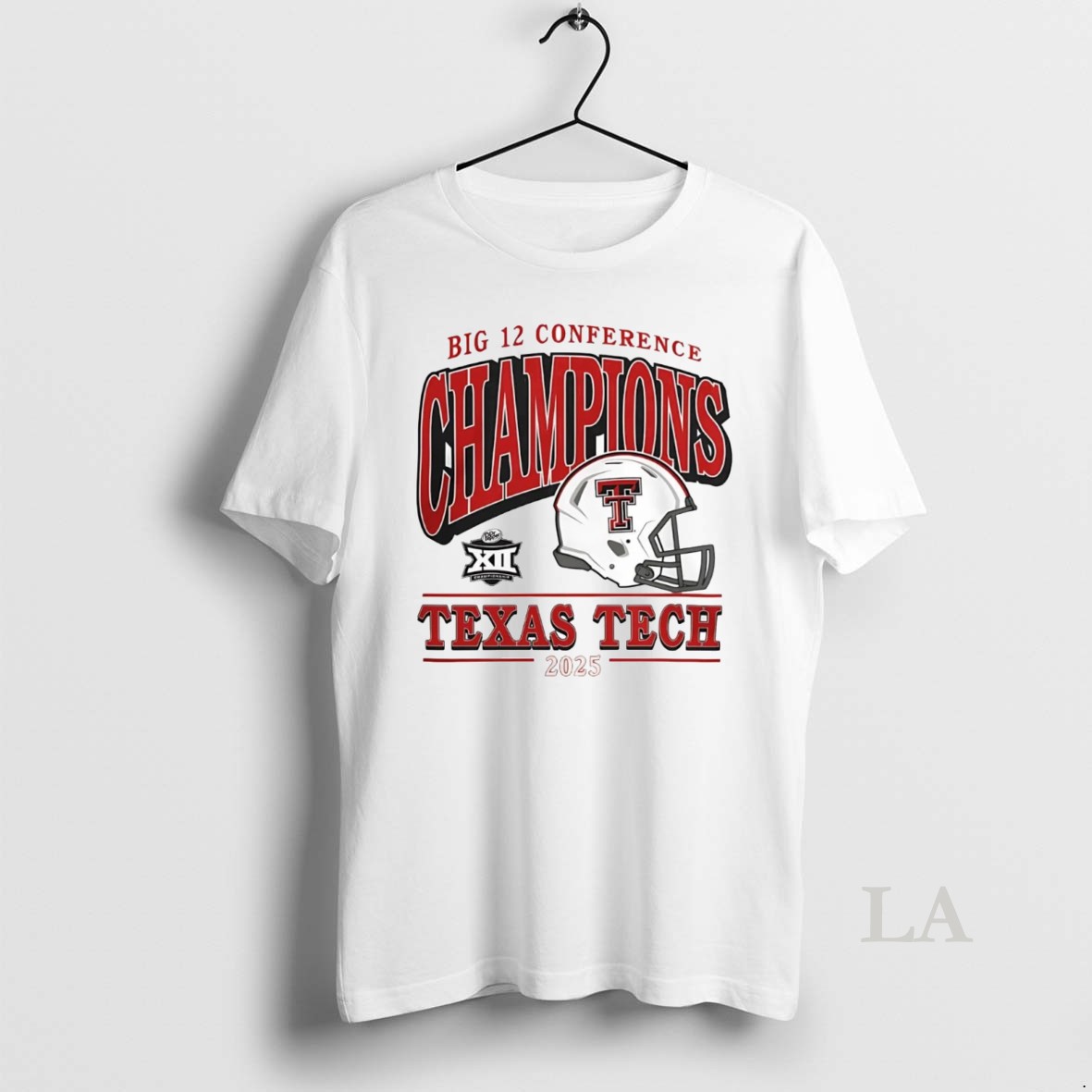 Original 2025 Big 12 Conference Champions Texas Tech Red Raiders Helmet Shirt