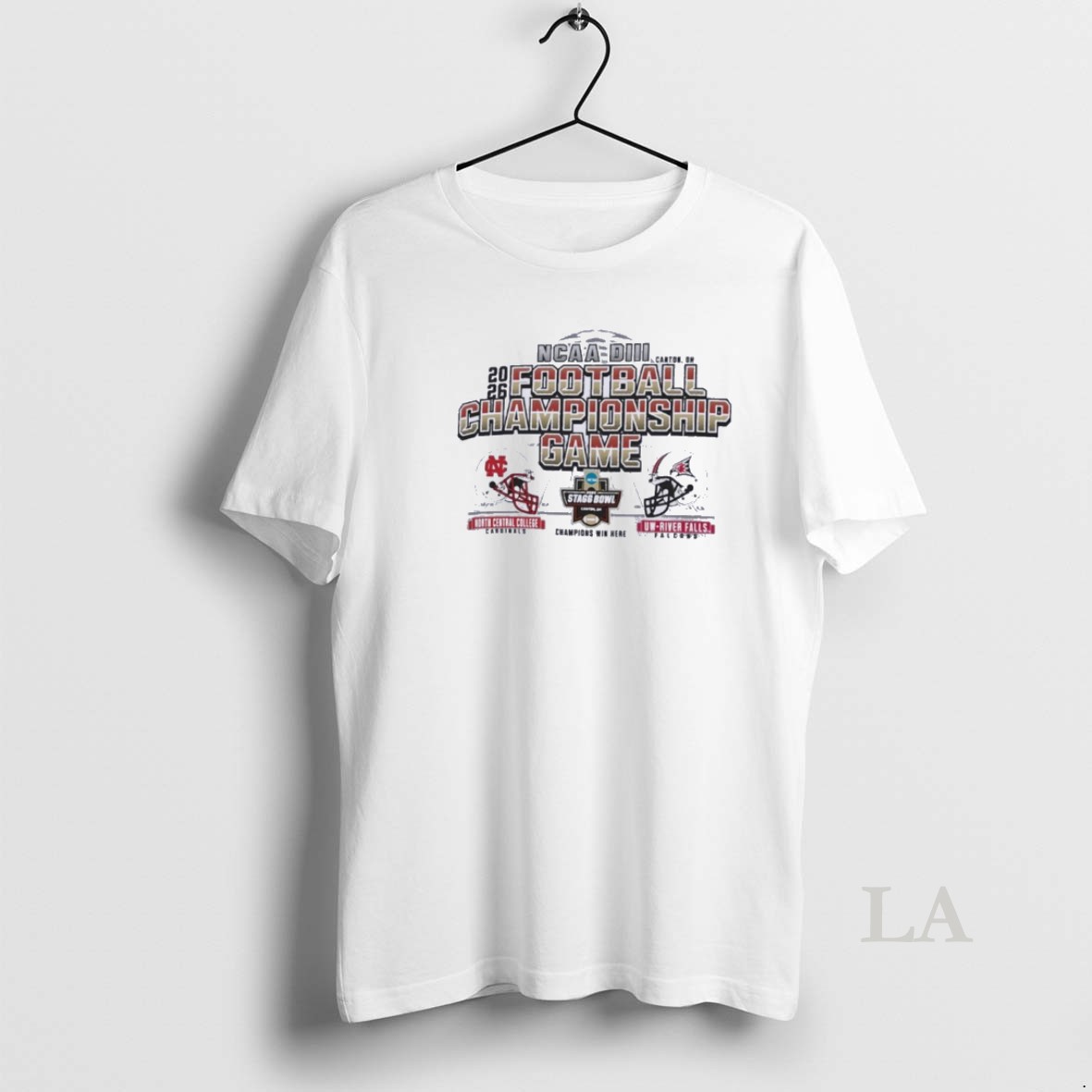 Original 2025 Ncaa Diii Football Championship Game North Central College Cardinals Vs Uw River Falls Falcons Canton Oh Shirt