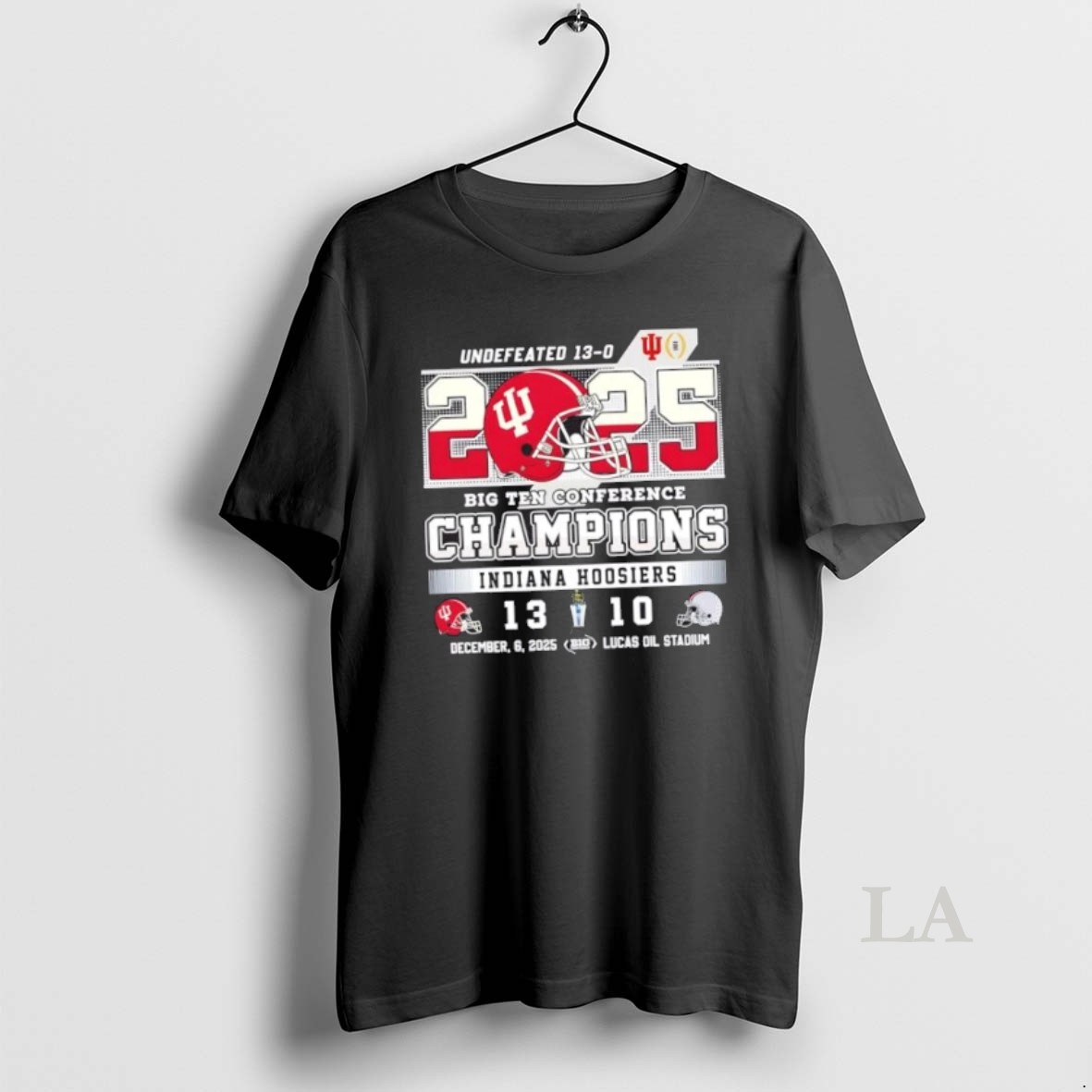 Original 2025 Undefeated 13 0 Big Ten Conference Champions Indiana Hoosiers Football Helmet Shirt