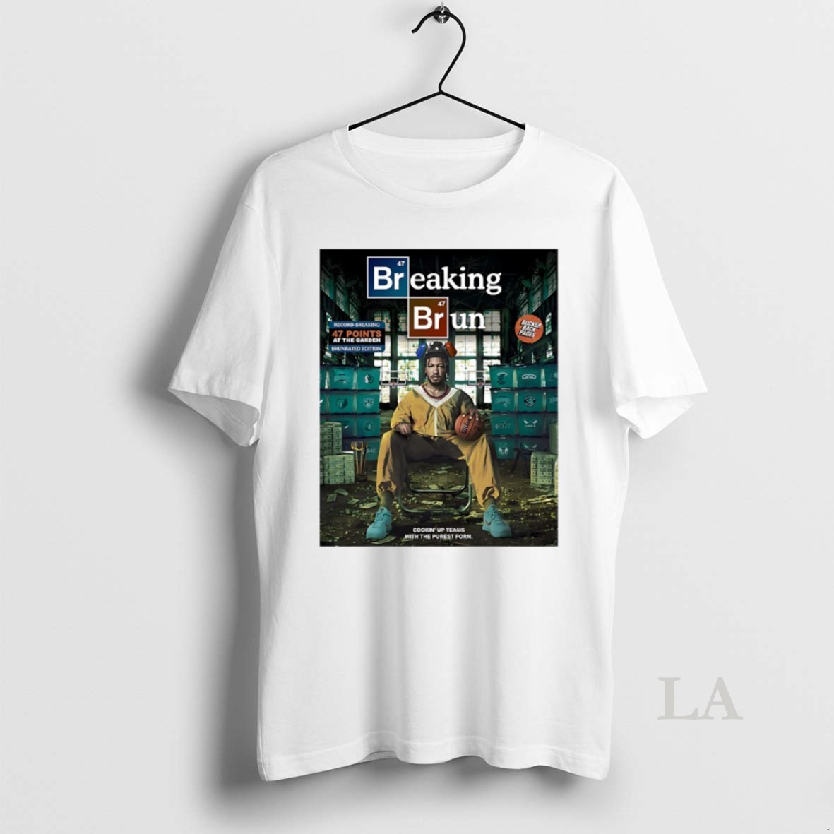 Original Breaking Brun New York Knicks Jalen Brunson 47 Points At The Garden Circle Shirt