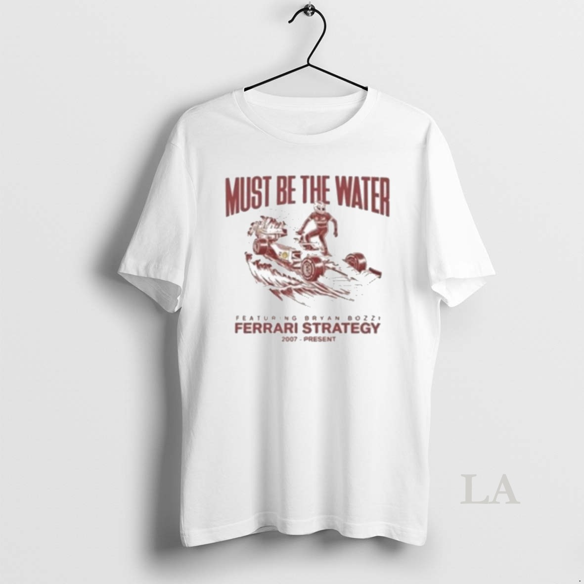 Original Charles Leclerc Must Be The Water Ferrari Strategy Bryan Bozzi Shirt