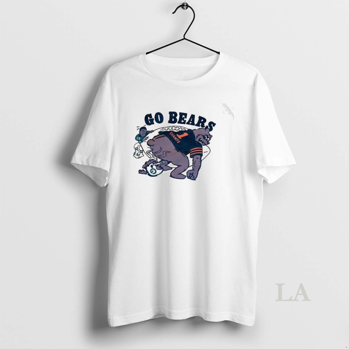 Original Chicago Bears Vs Green Bay Packers Go Bears Mascot Shirt