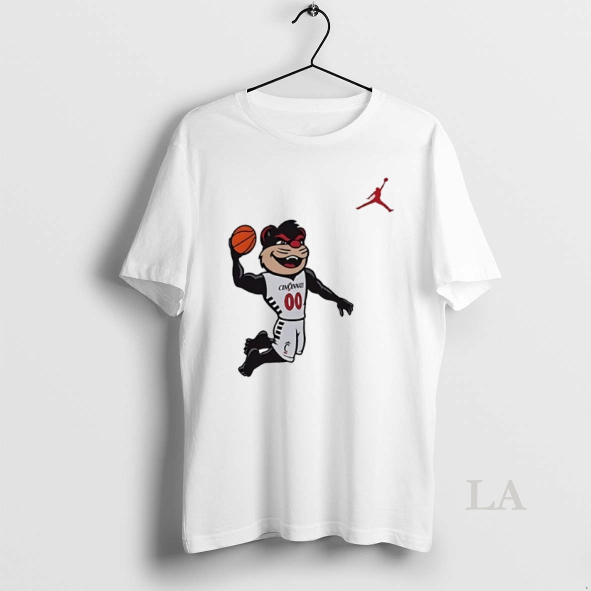 Original Cincinnati Bearcats Mascot Playing Basketball Circle Shirt