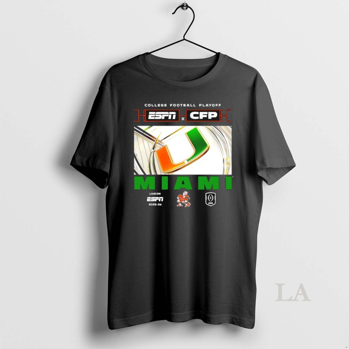 Original College Gameday Miami Hurricanes 2025 2026 Cfp Logo Shirt
