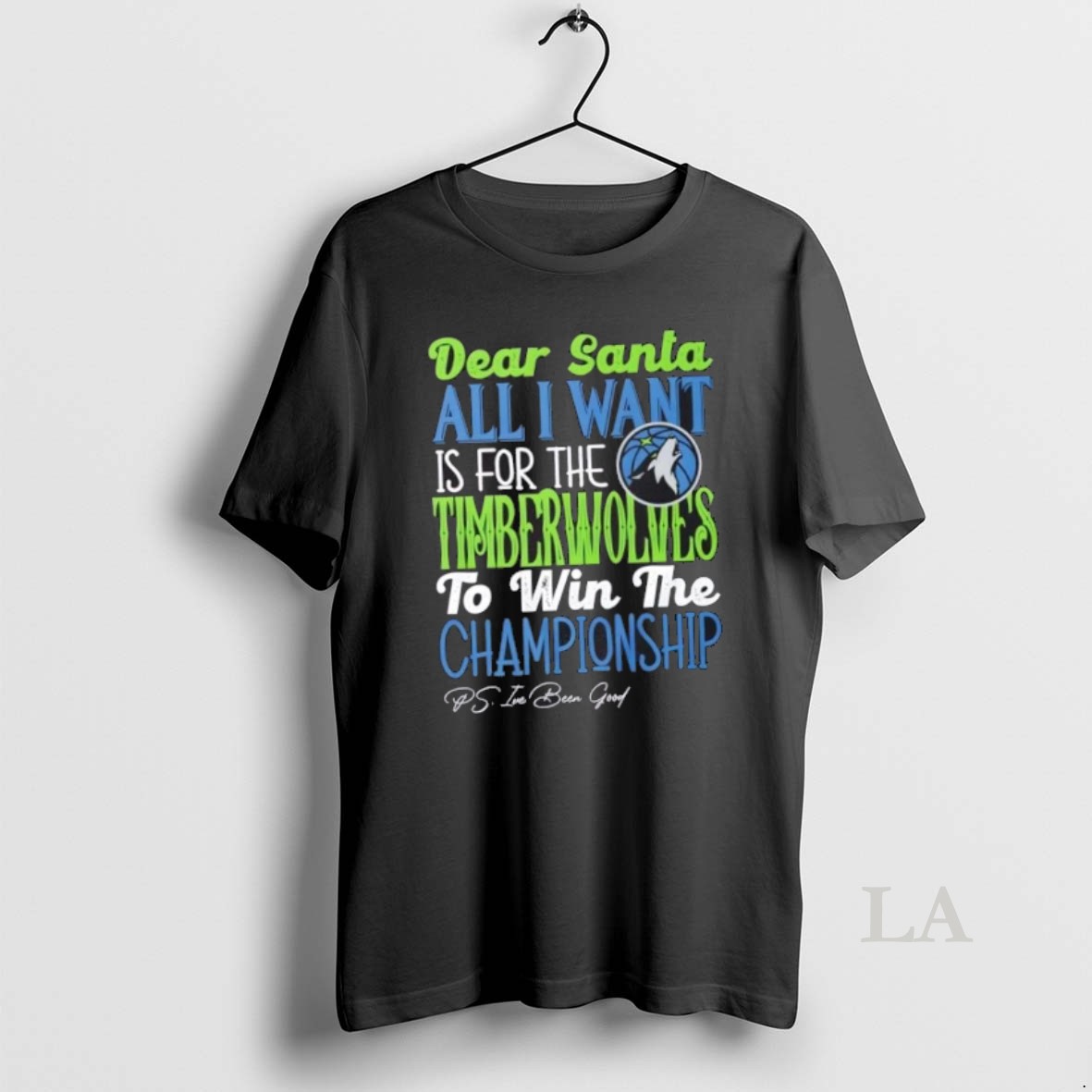 Original Dear Santa All I Want Is For The Minnesota Timberwolves To Win The Championship Shirt