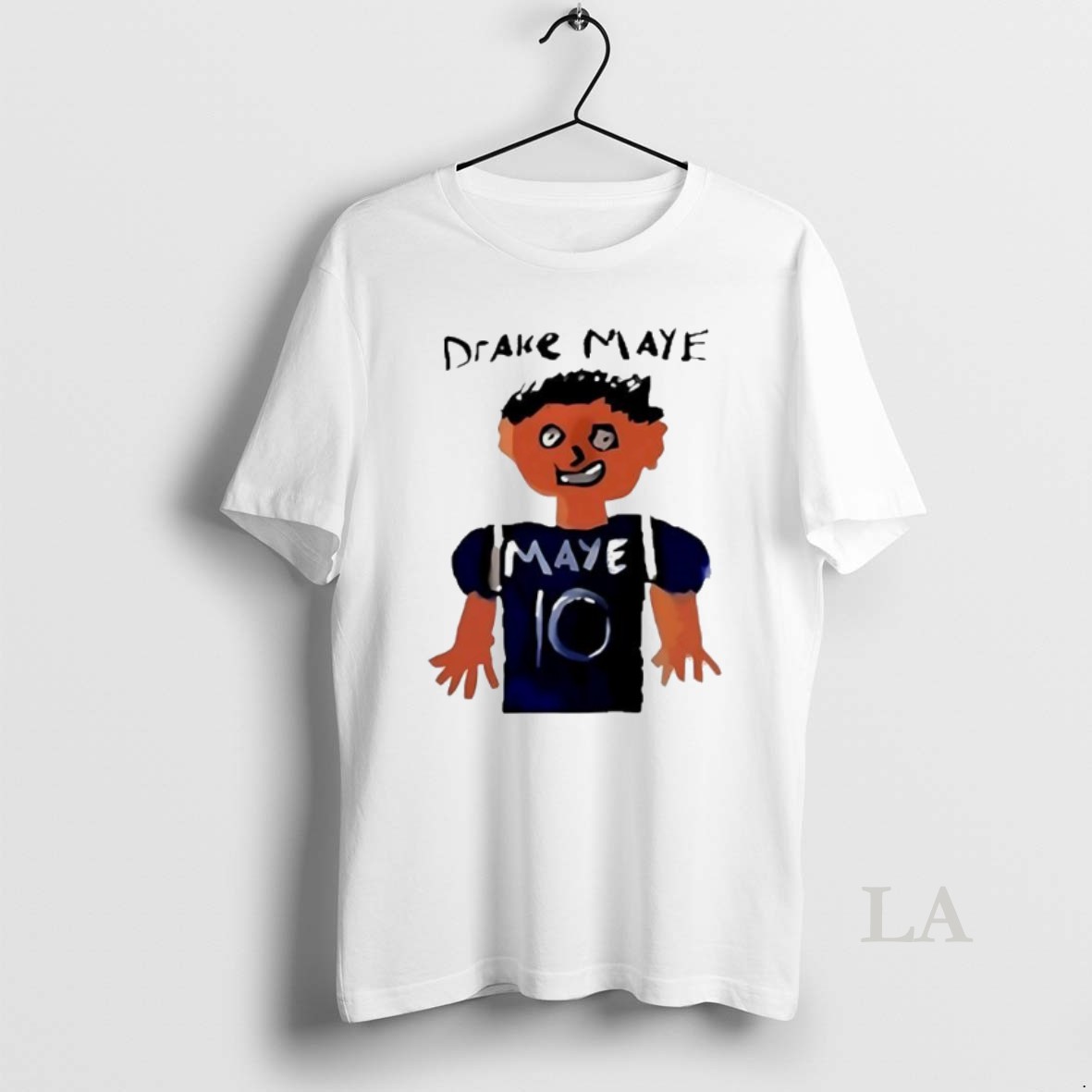 Original Drake Maye New England Patriots Football Number 10 Draw Shirt