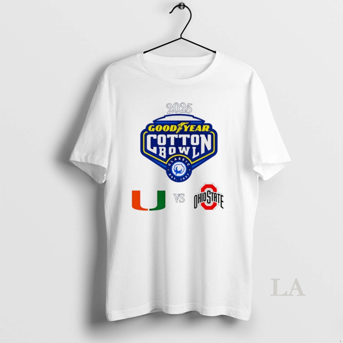 Original Goodyear Cotton Bowl Cfp Quarterfinals 2026 Miami Vs Ohio State Shirt
