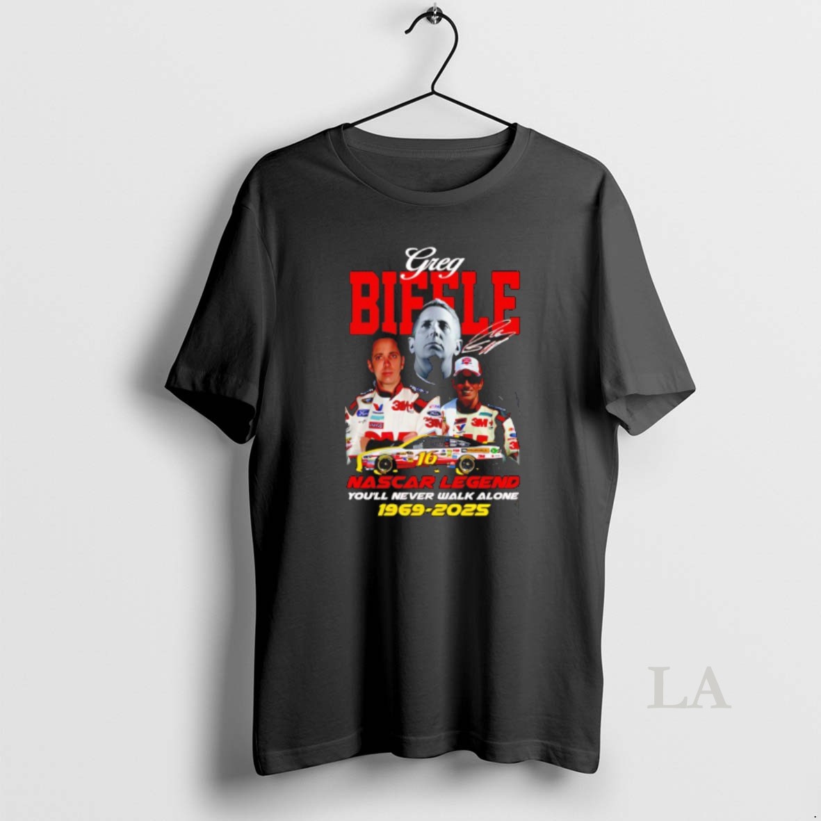 Original Greg Biffle Nascar Legend Youll Never Walk Alone 1960 2025 Shirt