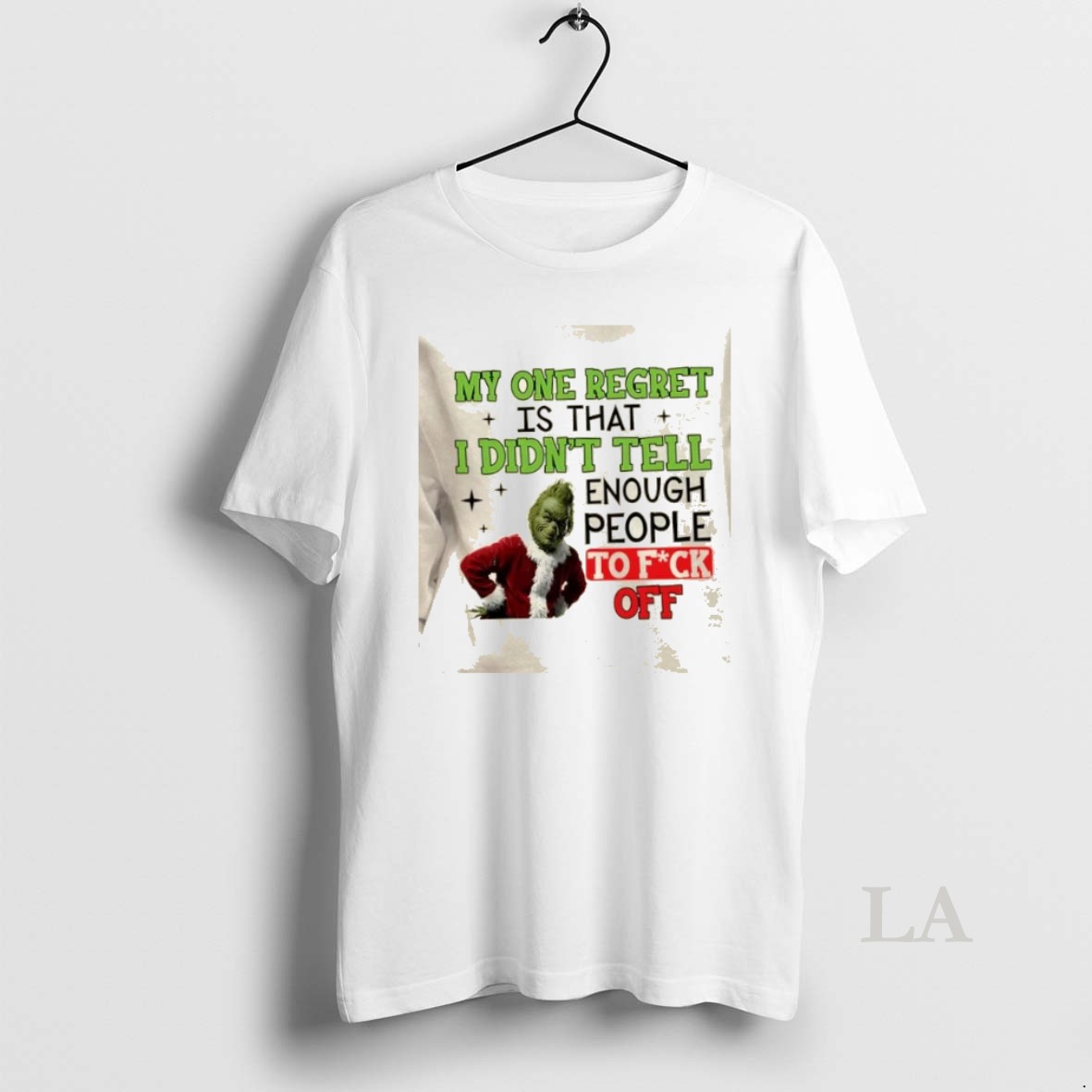 Original Grinch My One Regret Is That I Didnt Tell Enough People To Fuck Off Christmas Shirt