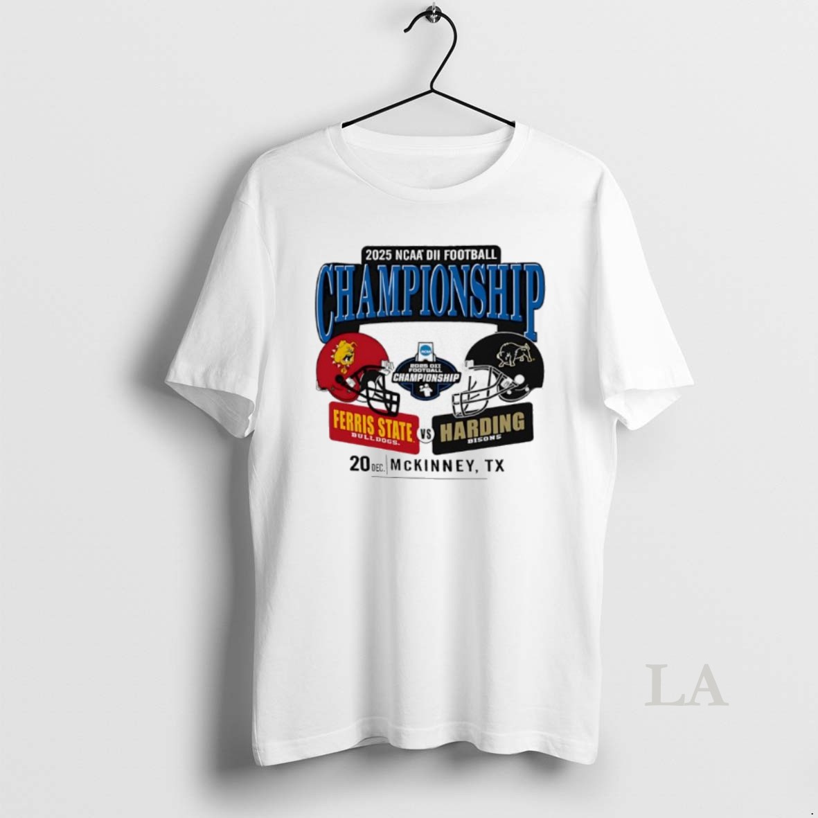Original Harding Bisons Vs Ferris State Bulldogs 2026 Ncaa Division Ii Football Championship Game Shirt
