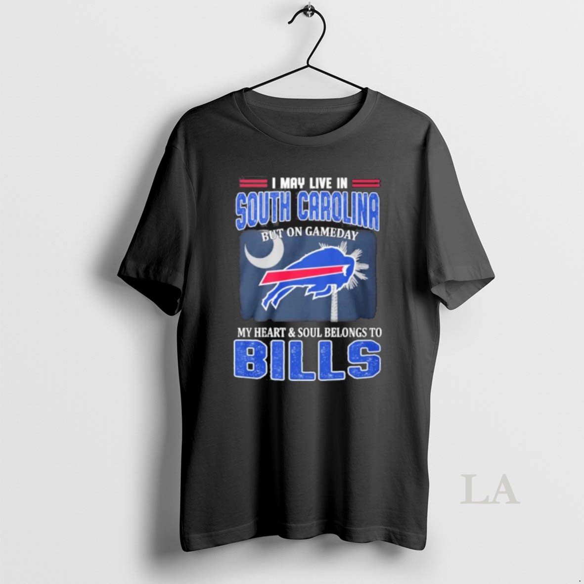 Original I May Live In South Carolina But On Gameday Buffalo Bills 2025 Shirt