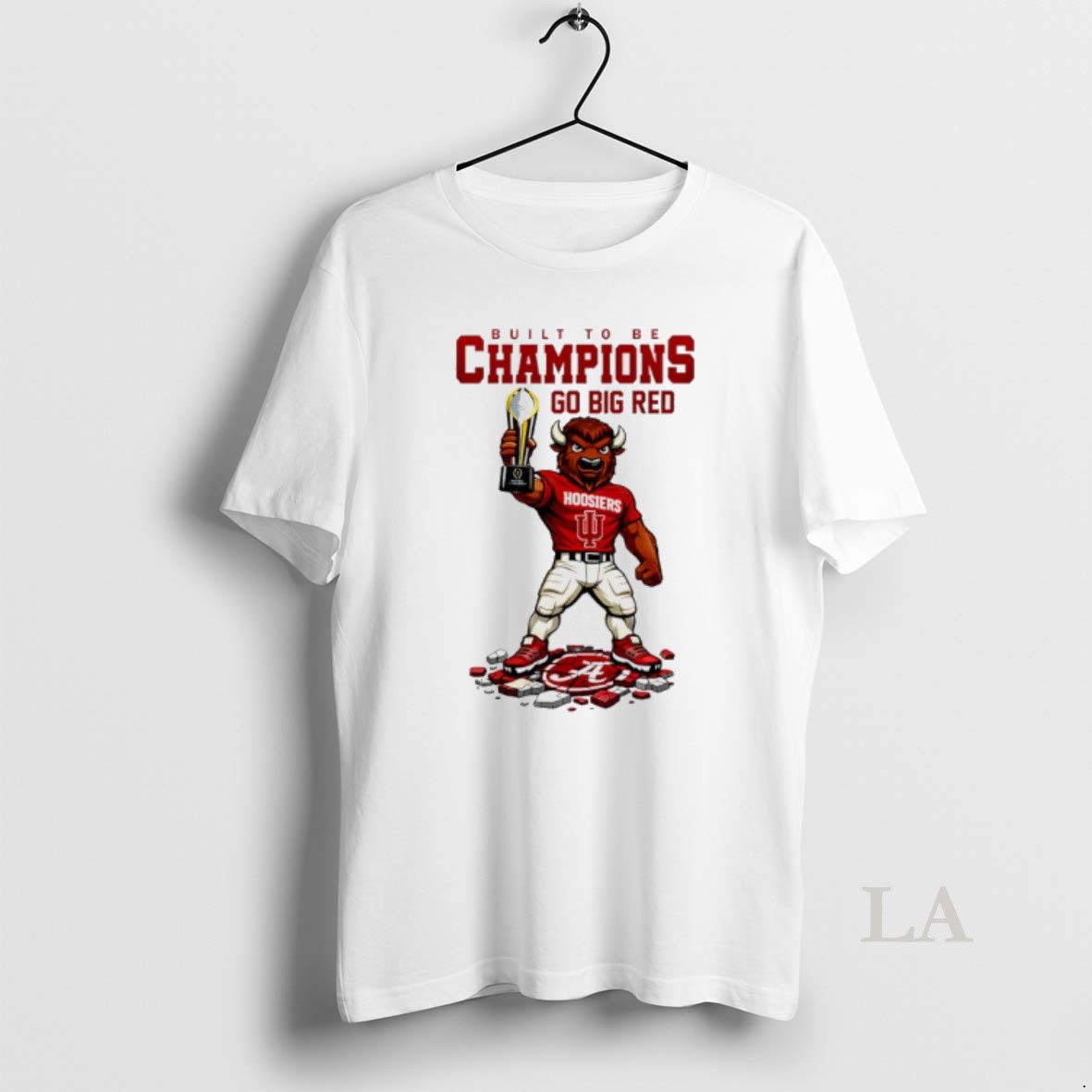 Original Indiana Hoosiers 2026 Cfp Built To Be Champions Go Big Red Shirt