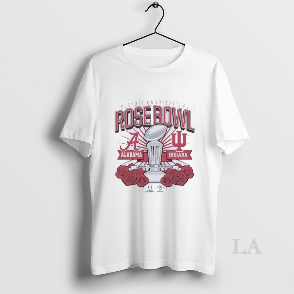 Original Indiana Hoosiers Alabama Crimson Tide 2025 Cfp Rose Bowl Matchup Shirt