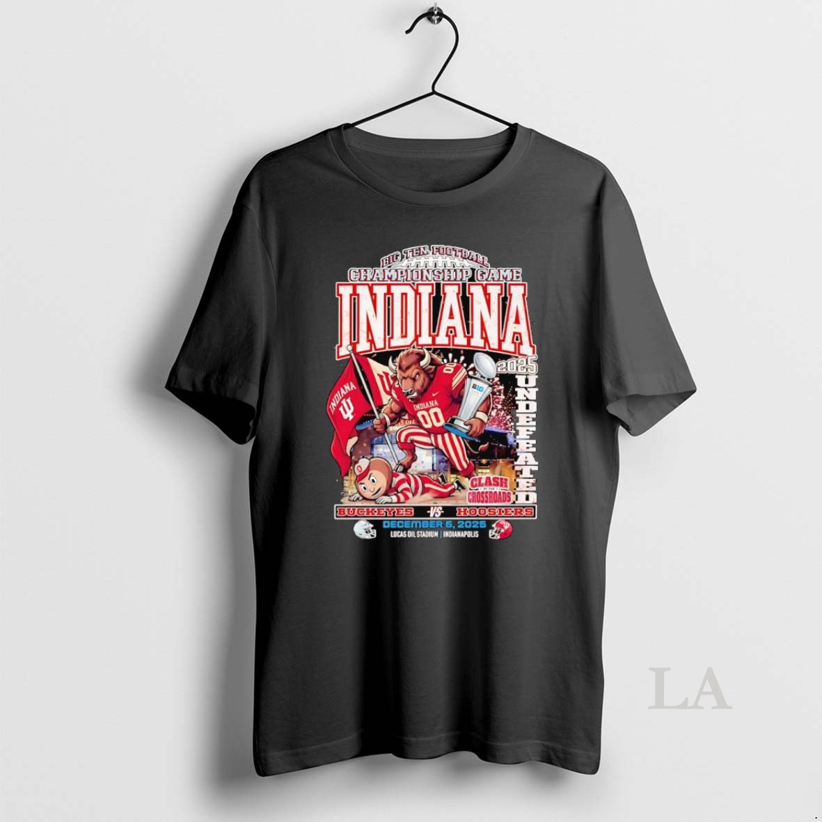 Original Indiana Hoosiers Big 10 Football Championship Game Undefeated 2025 Shirt