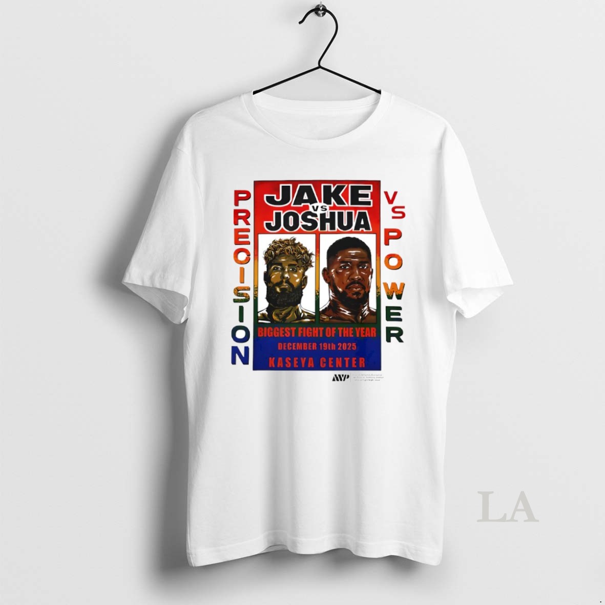 Original Jake Paul Vs Anthony Joshua Preoision Vs Power Biggest Fight Of The Year Kaseya Center Circle Shirt