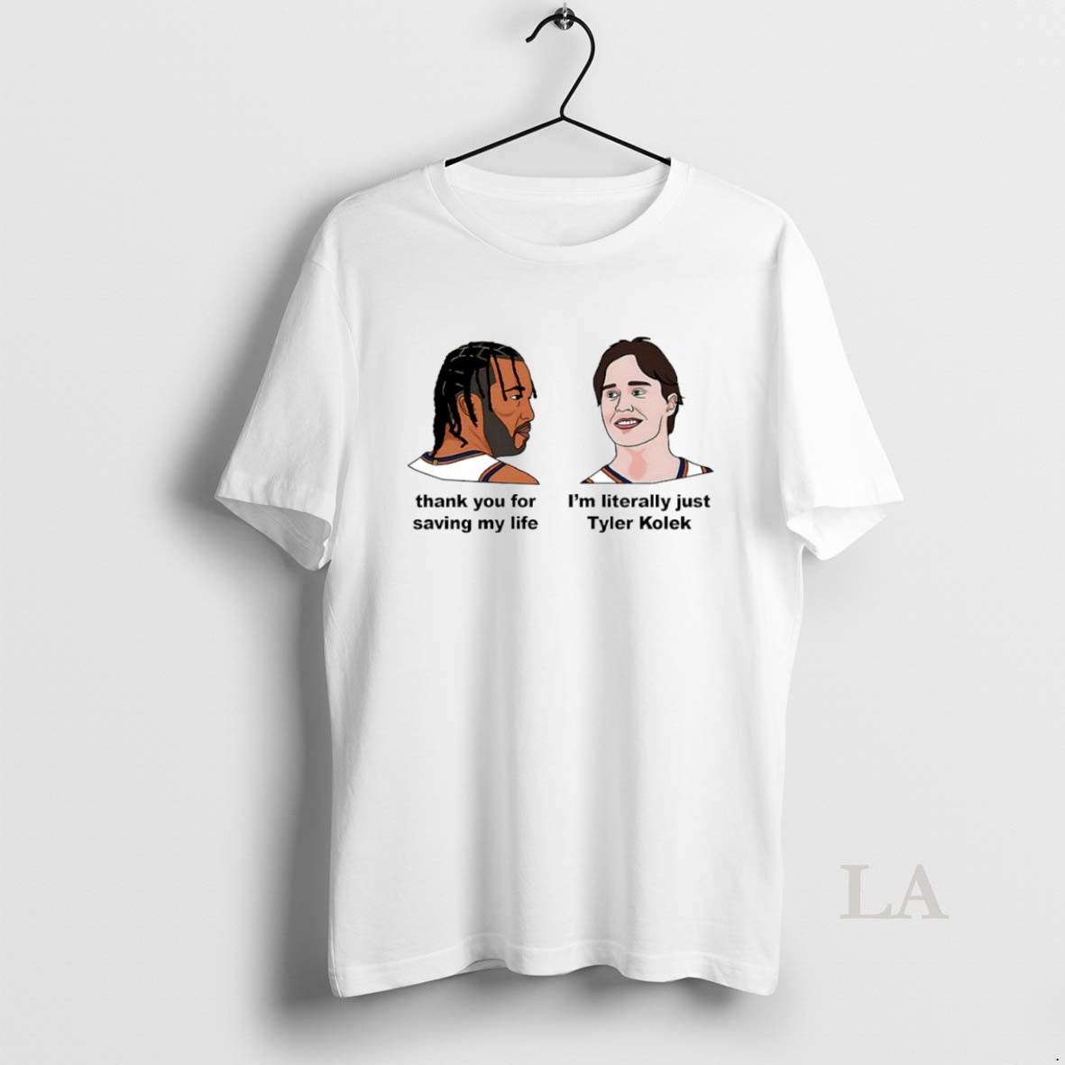 Original Jalen Brunson Thank You For Saving My Life Im Literally Just Tyler Kolek Circle Shirt