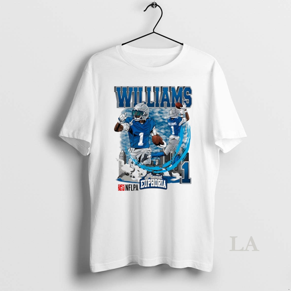 Original Jameson Williams 1 Detroit Lions Football Comic Circle Shirt