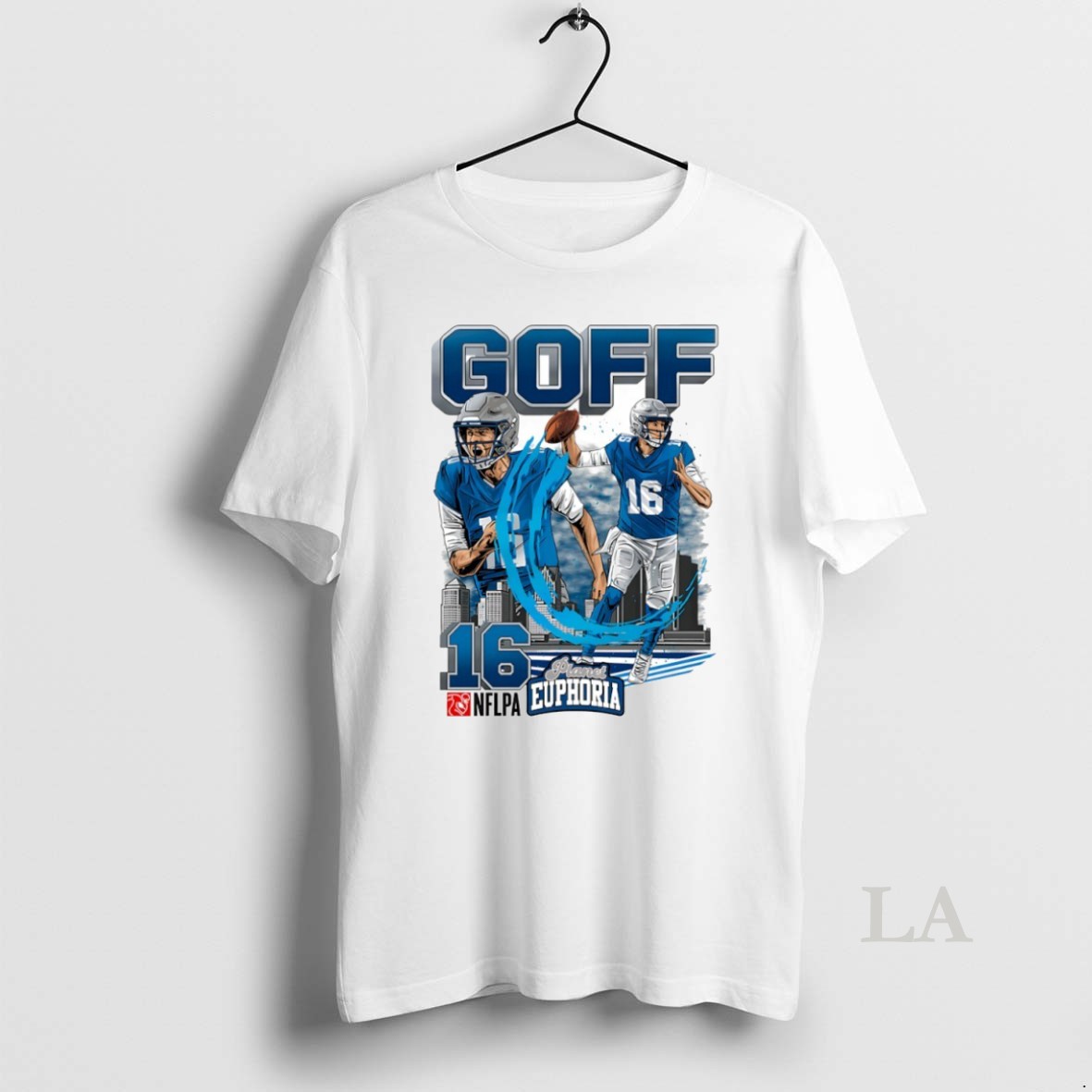 Original Jared Goff 16 Detroit Lions Football Comic Circle Shirt