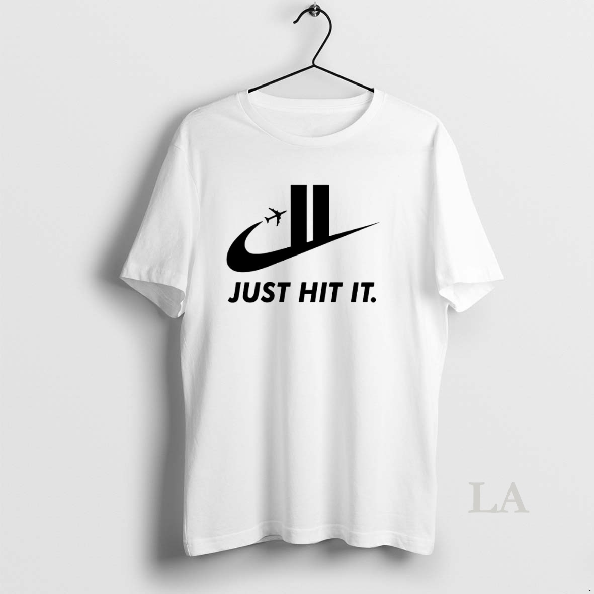 Original Just Hit It 9 11 Logo Parody Circle Shirt