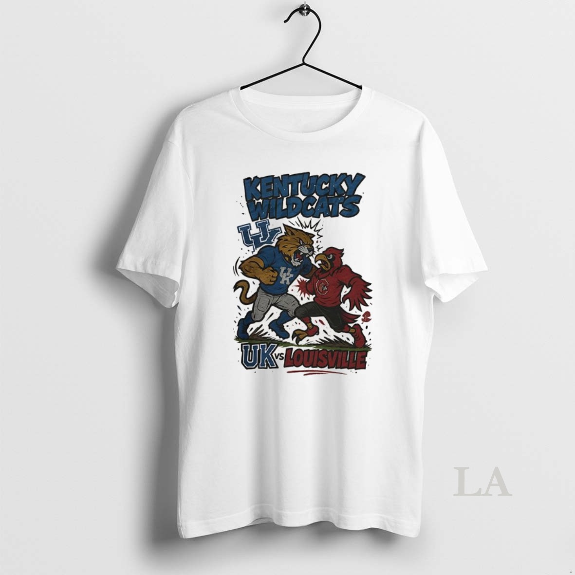 Original Kentucky Wildcats Vs Louisville Cardinals Ncaa 2025 Artwork Mascot Fight Retro Shirt