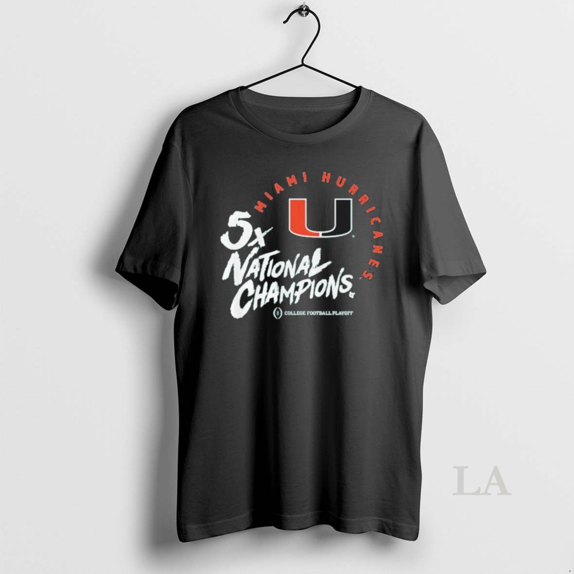 Original Miami Football 2025 Cfp Five Time National Champions Shirt