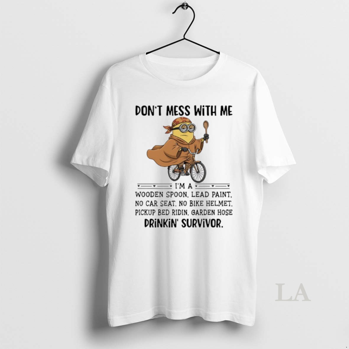 Original Minion Dont Mess With Me Im A Wooden Spoon Lead Paint No Car Seat Shirt