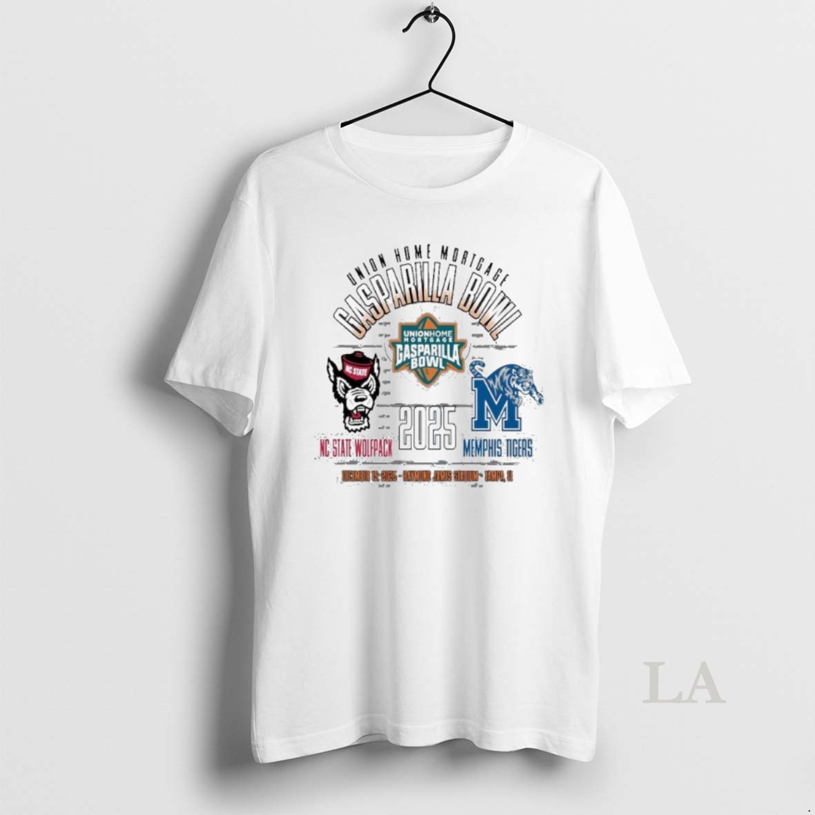 Original Nc State Wolfpack Vs Memphis Tigers 2025 Union Home Mortgage Gasparilla Bowl Shirt