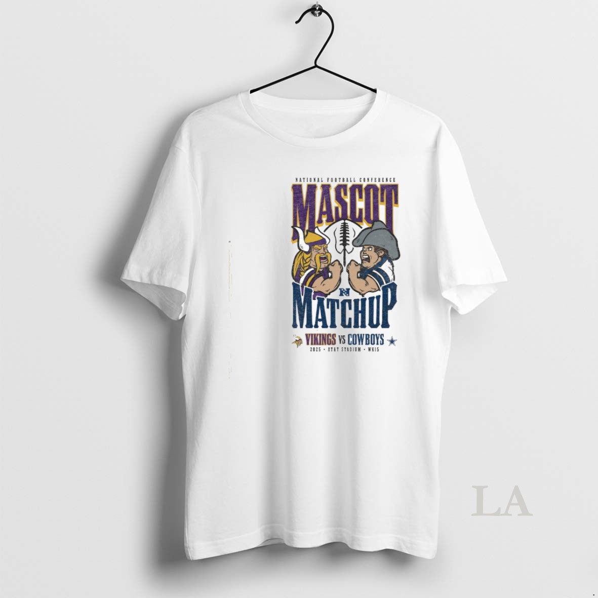 Original Nfl Mascot Matchup Minnesota Vikings Vs Dallas Cowboys 2025 Att Stadium Week 15 Shirt