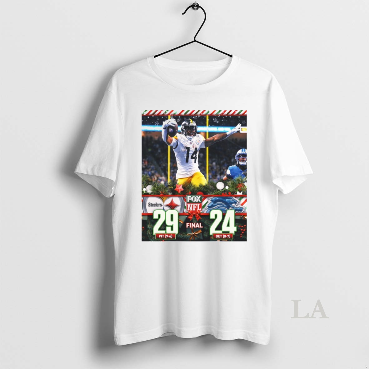 Original Nfl Week 16 Pittsburgh Steelers Vs Detroit Lions Final Score 29 24 December 21 2025 Shirt