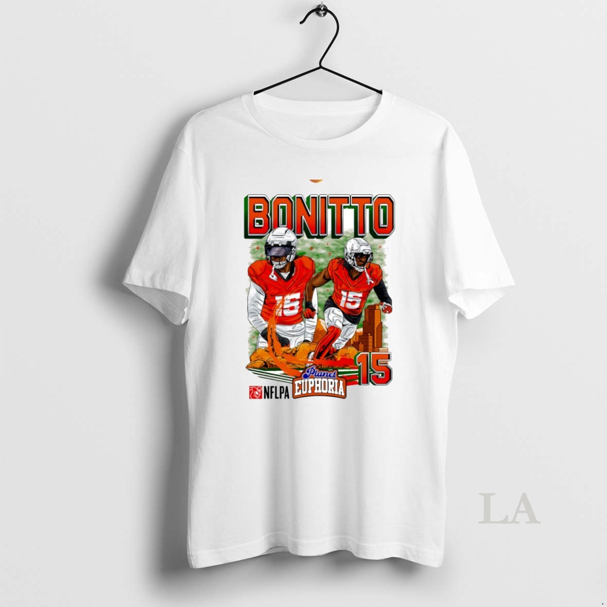Original Nik Bonitto 15 Denver Broncos Football Comic Circle Shirt