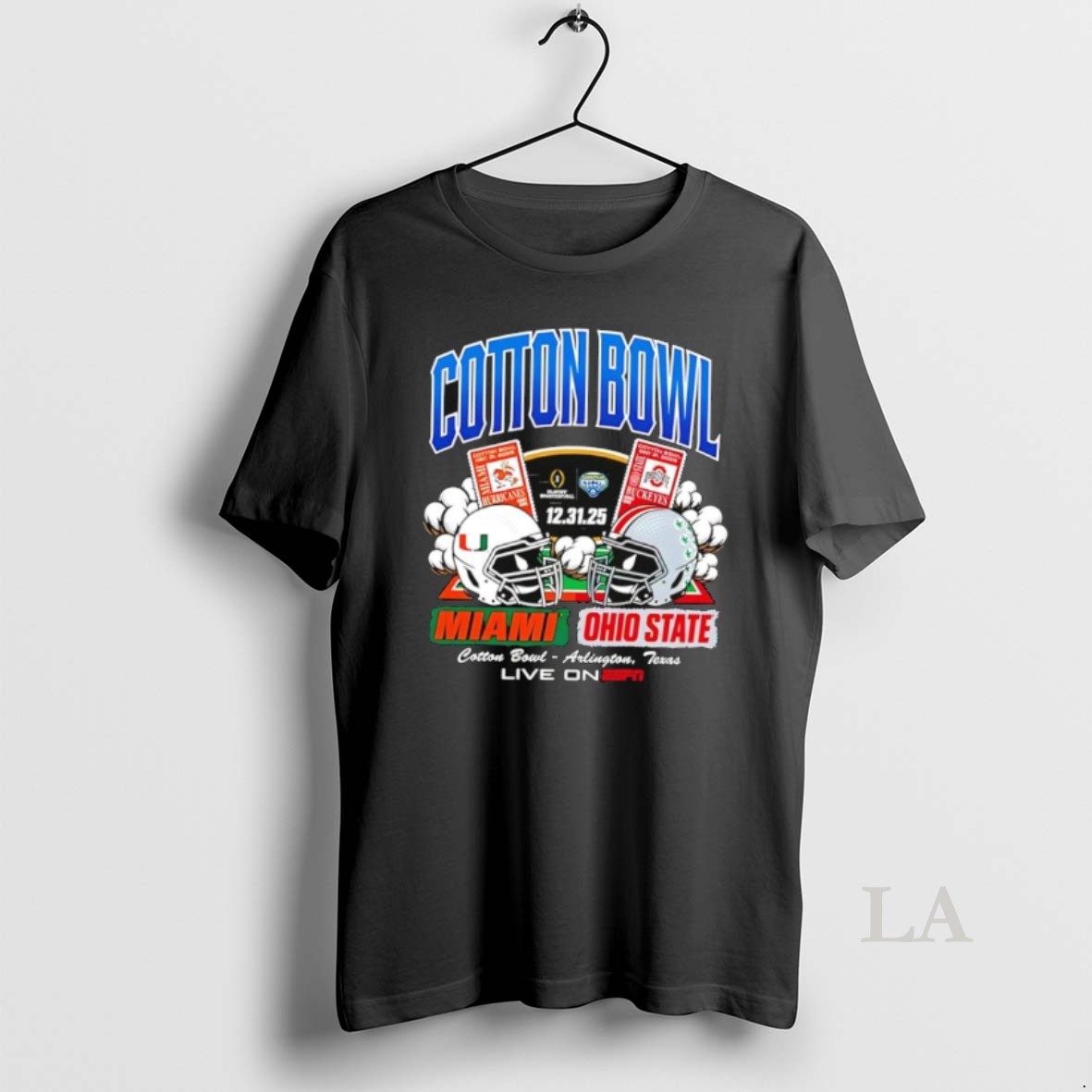 Original Ohio State Buckeyes 2025 Cotton Bowl Head To Head Shirt