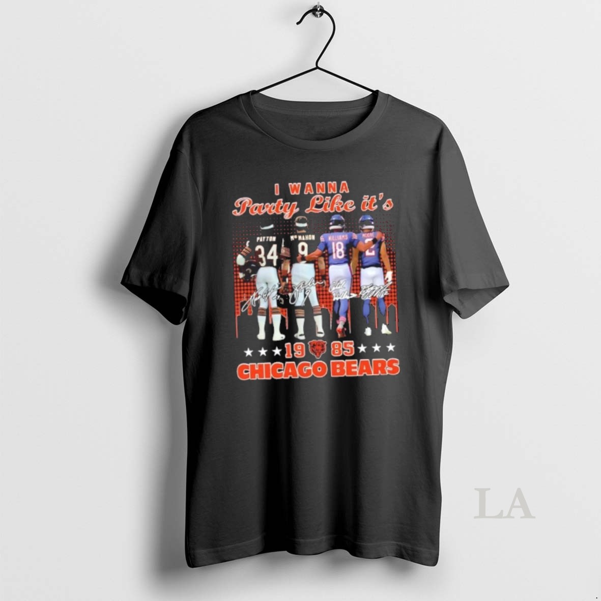 Original Payton Mcmahon Williams Moore I Wanna Party Like Its 1985 Chicago Bears Skyline Shirt