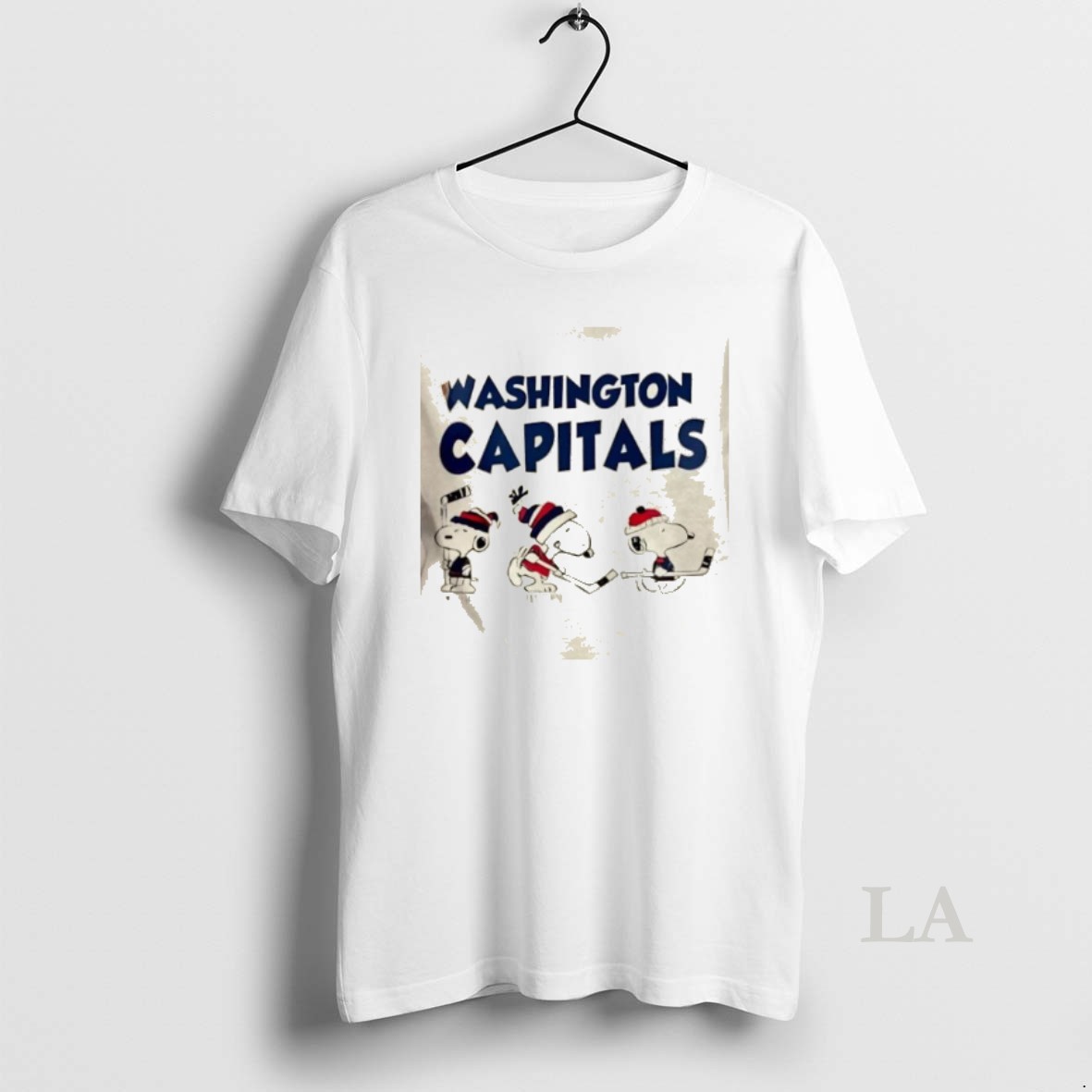 Original Peanuts Snoopy And Friends Team Washington Capitals 2 Sided Shirt