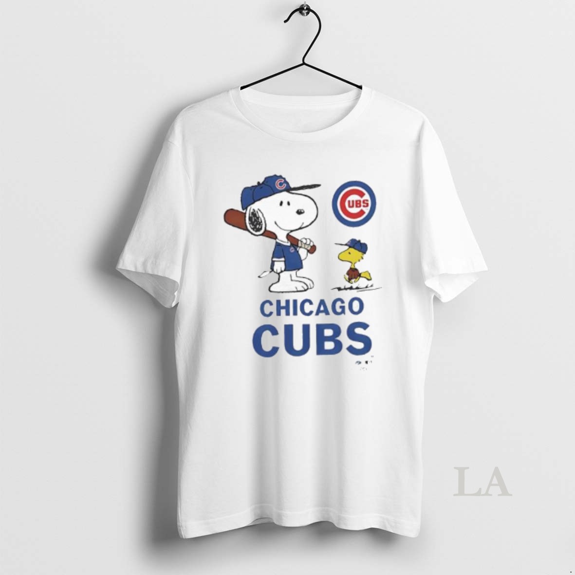 Original Peanuts Snoopy And Woodstock With Chicago Cubs Toddler Shirt