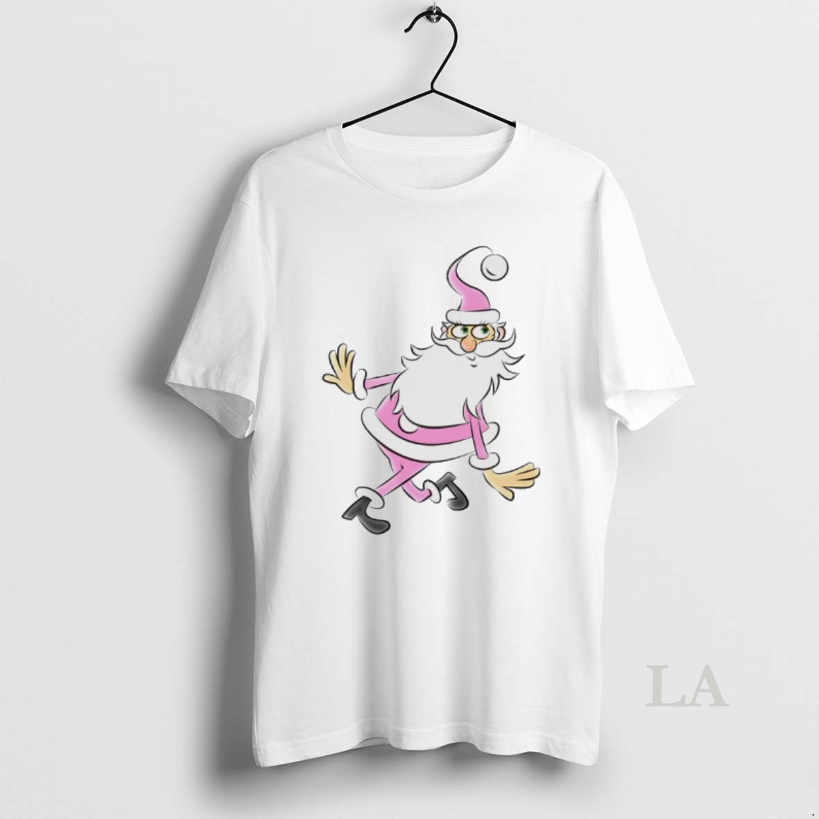 Original Pink Santa Claus Swish Kringle Funny Christmas 2025 Shirt