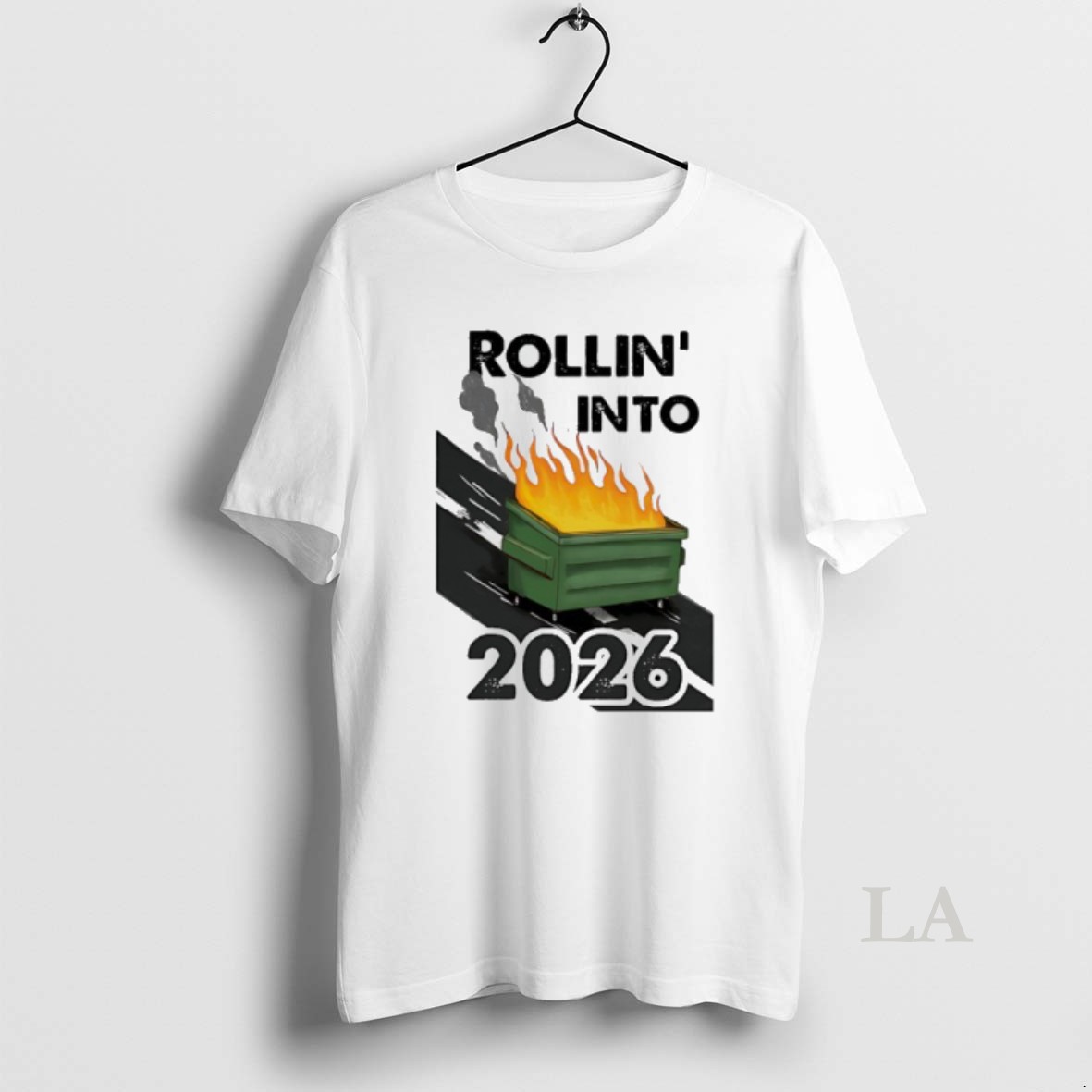 Original Rollin Into 2026 Burning Trash Shirt