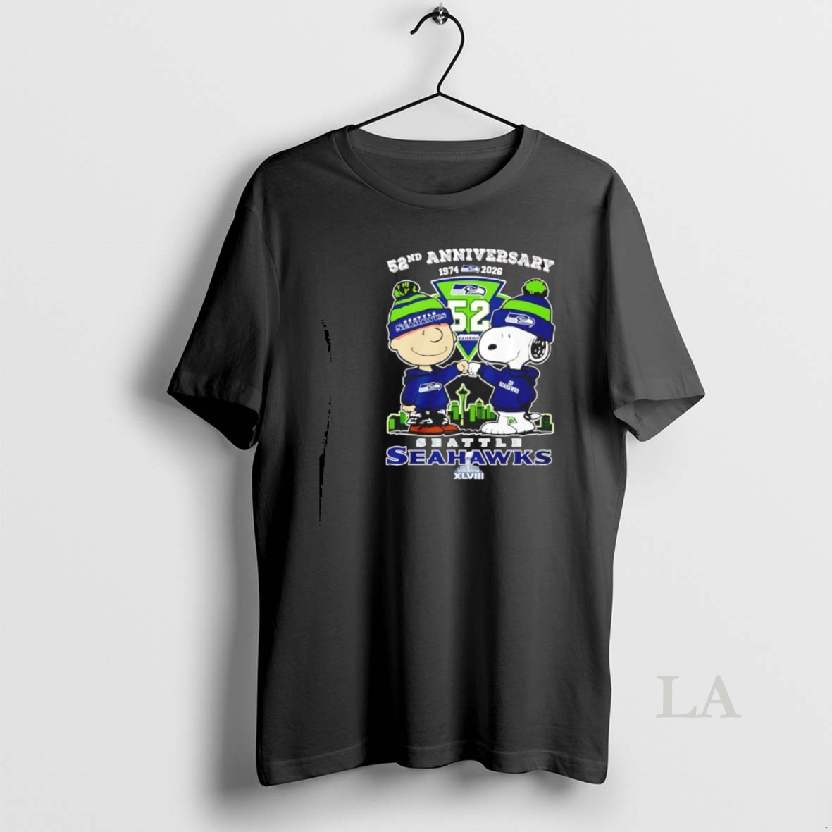 Original Seattle Seahawks 52rd Anniversary 1974 2025 Snoopy Shirt