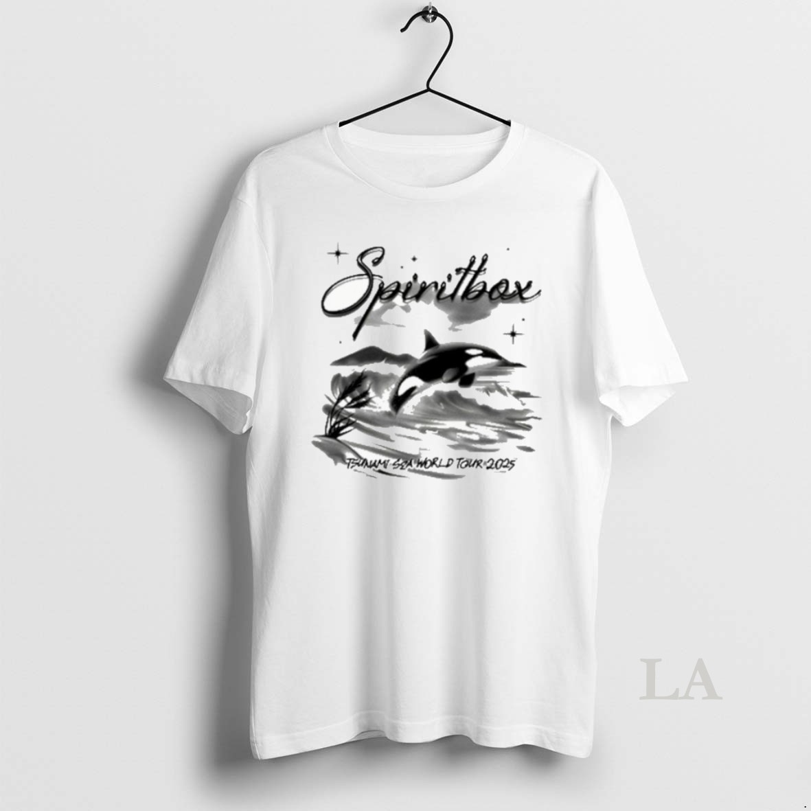 Original Spiritbox Tsunami Sea World Tour 2025 Airbrush Orca Shirt