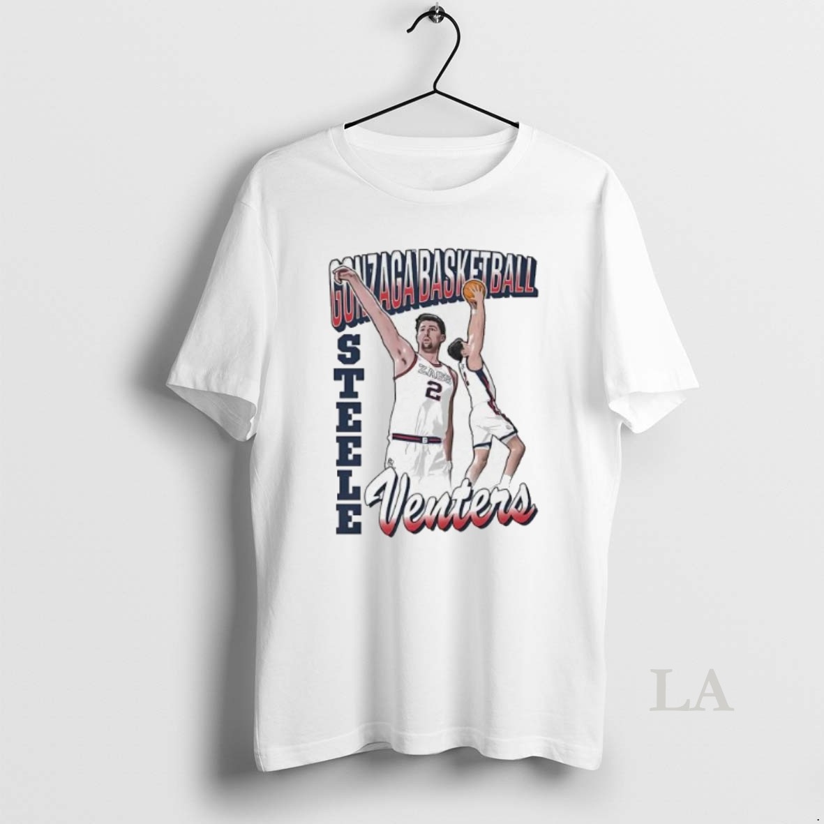 Original Steele Venters Cartoon Gonzaga Bulldogs Shirt