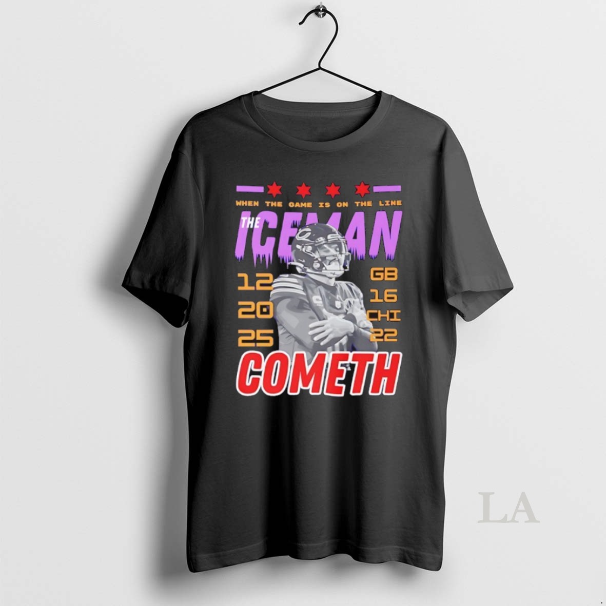 Original The Iceman Cometh Caleb Williams Chicago Bears When The Game Is On The Line Shirt