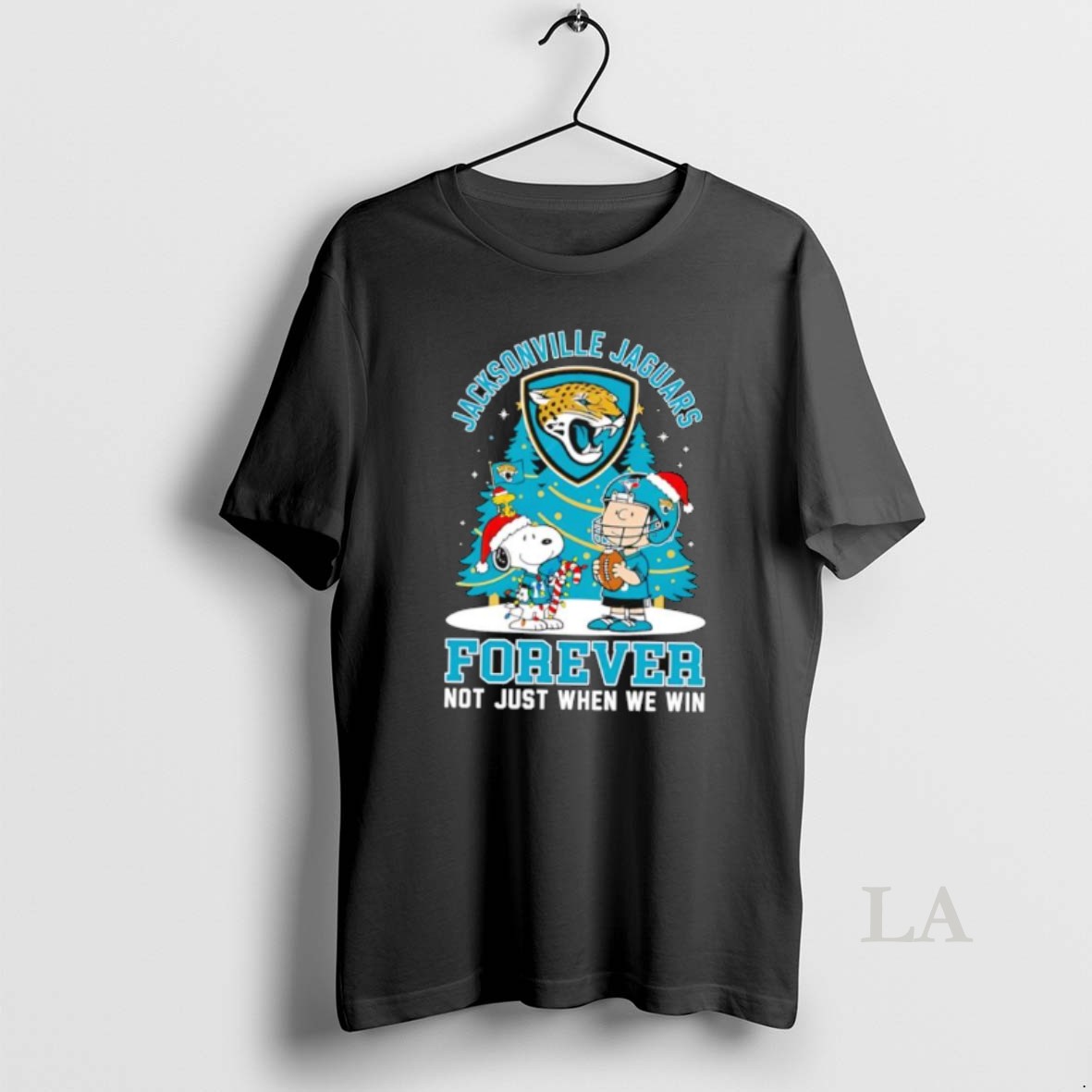 Original The Peanuts Snoopy Christmas Jacksonville Jaguars Forever Not Just When We Win Shirt