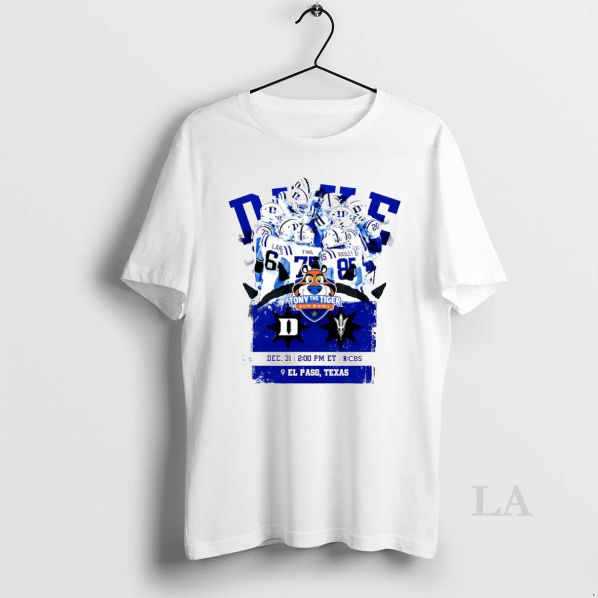 Original Tony The Tiger Sun Bowl Duke Blue Devils 2025 Acc Champions Were Heading To El Paso Graphic Circle Shirt