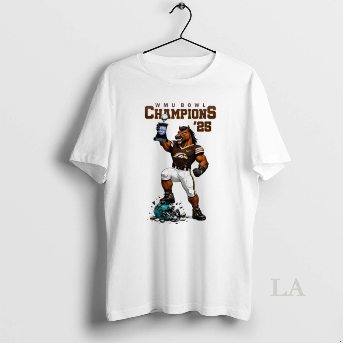 Original Western Michigan Broncos Myrtle Beach Bowl Champions 2025 Mascot Shirt