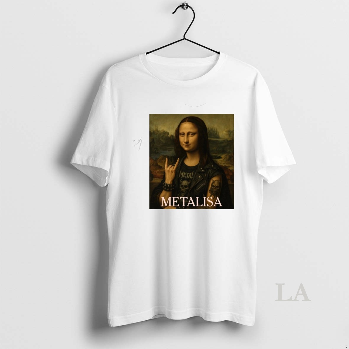 Original Mona Lisa Heavy Metal Theme Metalisa Metallica Meme Shirt