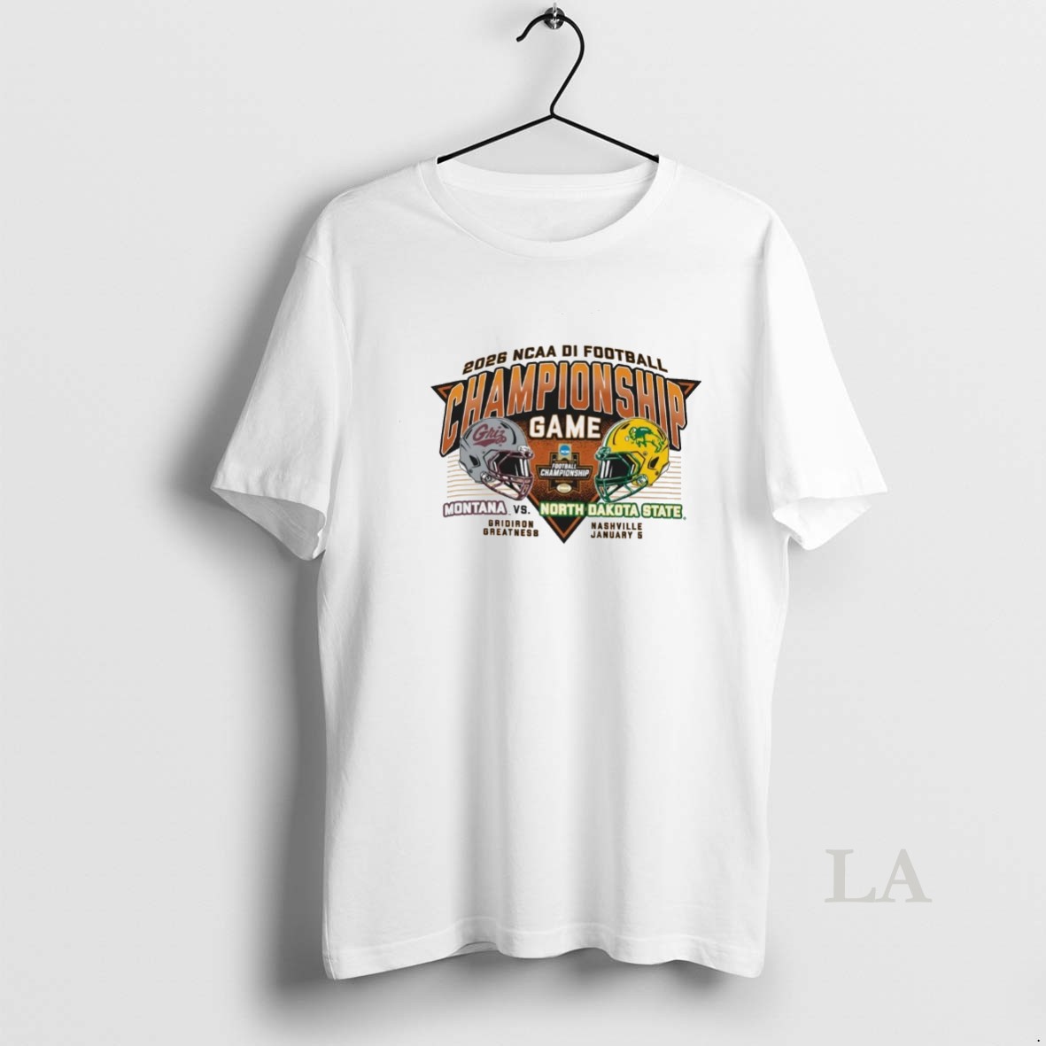 Original Montana Grizzlies Vs North Dakota State Bison At 2026 Ncaa Diii Football Stagg Bowl Championship Game Canton Oh January 5 Gridiron Greatness Helmets Shirt