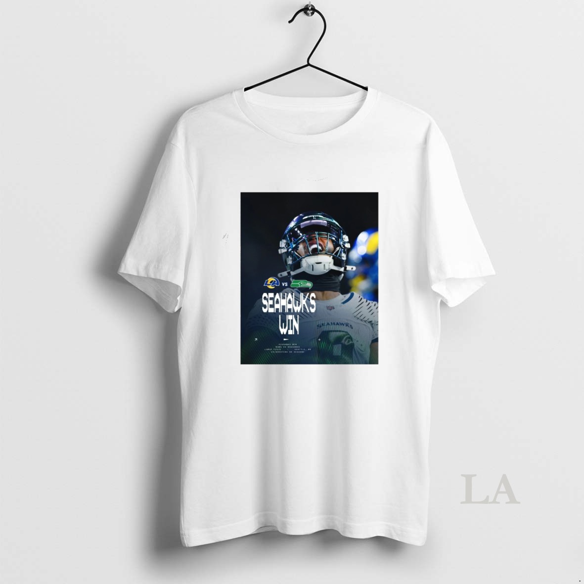 Original Seattle Seahawks Win Los Angeles Rams Nfl Game Lumen Field Seattle Wa Celebrating 50 Seasons Shirt