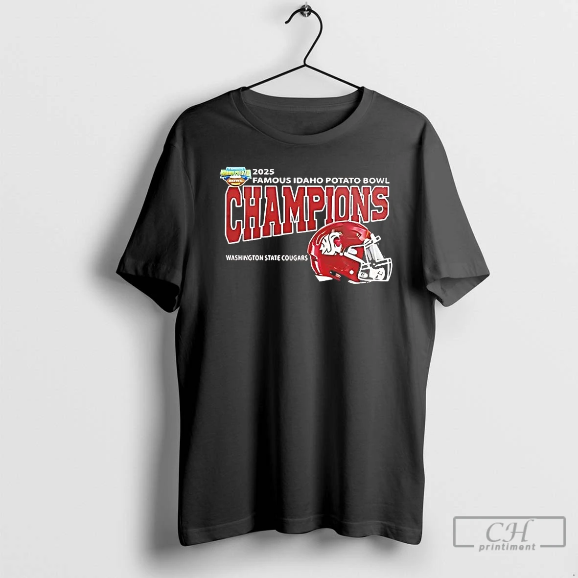 Premium 2025 Famous Potato Bowl Champions Washington State Cougars T Shirts Sweater Hoodie
