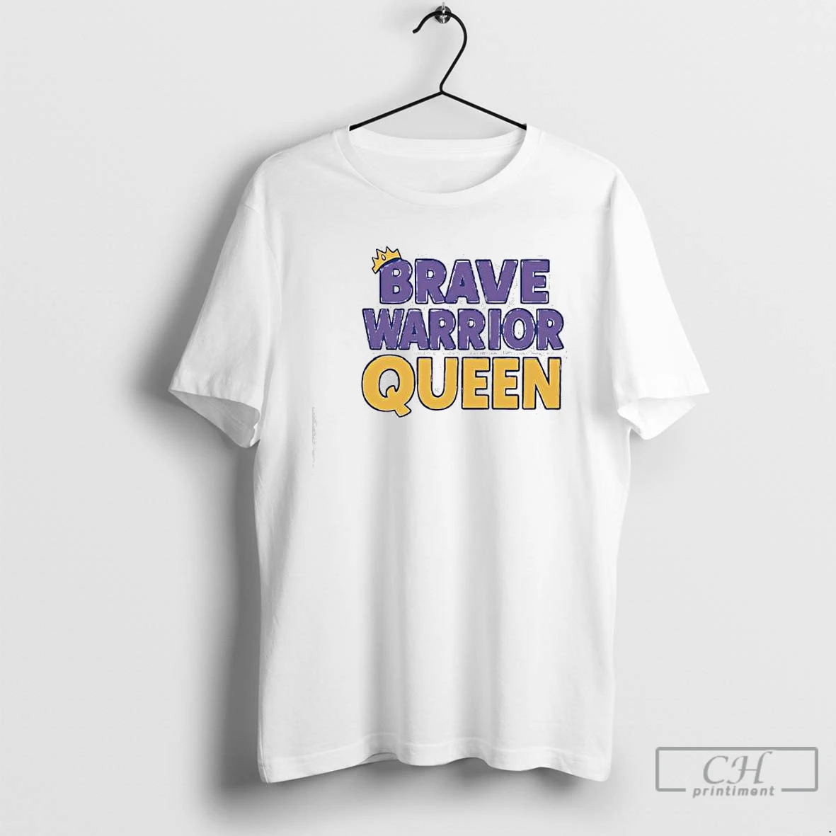 Premium Brave Warrior Queen Crown Graphic T Shirts Sweater Hoodie