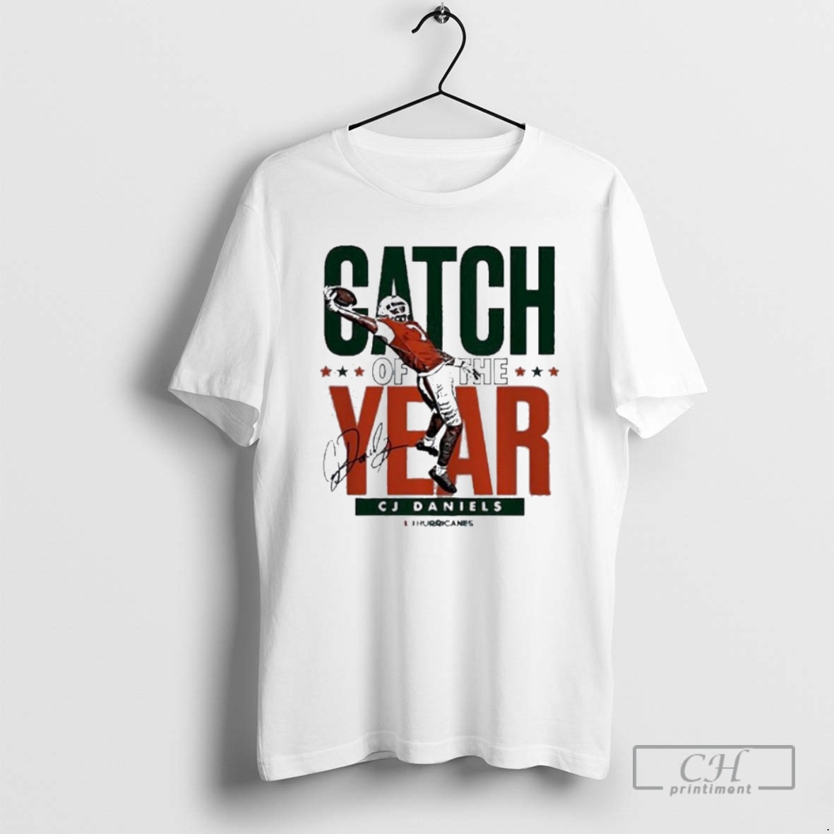 Premium Cj Daniels Catch Of The Year Miami Hurricanes Signature Shirt Sweater